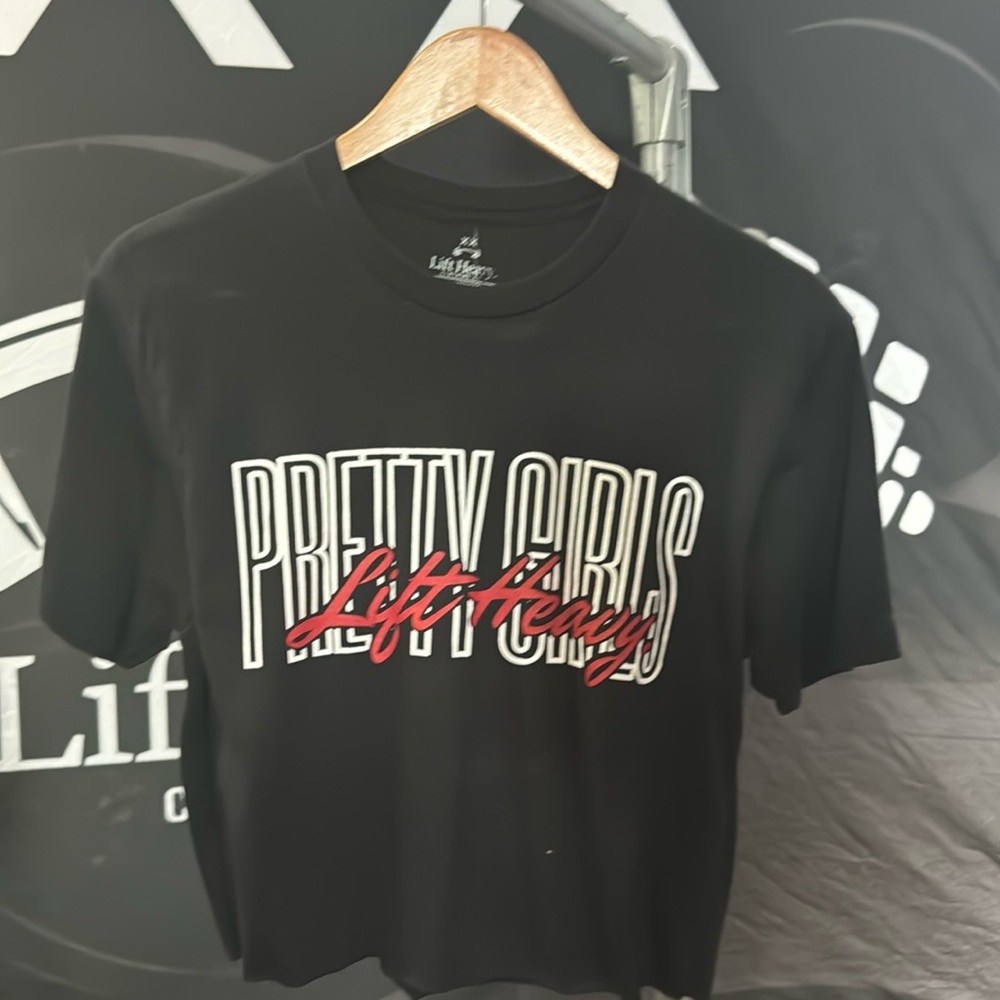 Cropped Pretty girls Lift heavy t shirt